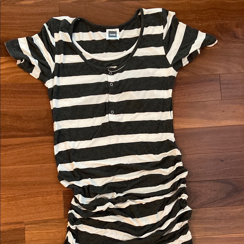 Striped Black and White Dress